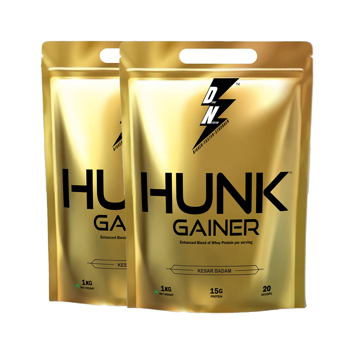 HUNK GAINER GOLD 1KG PACK OF 2