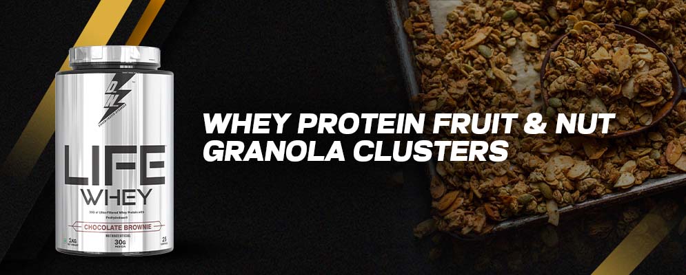 Whey Protein Fruit & Nut Granola Clusters Recipe