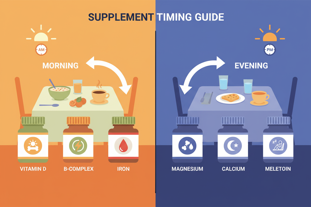 Supplement Timing Guide: Morning vs Evening