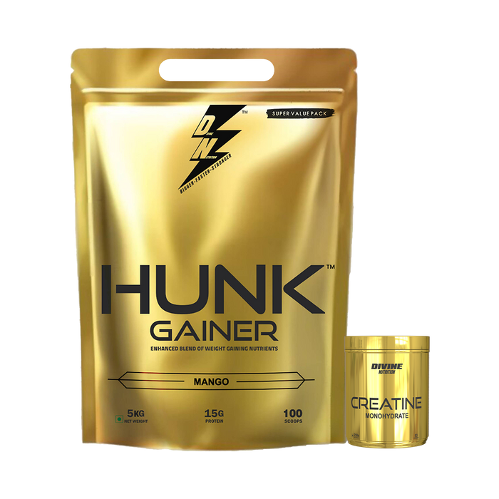 HUNK GAINER 5kg +CREATINE GOLD 250gm