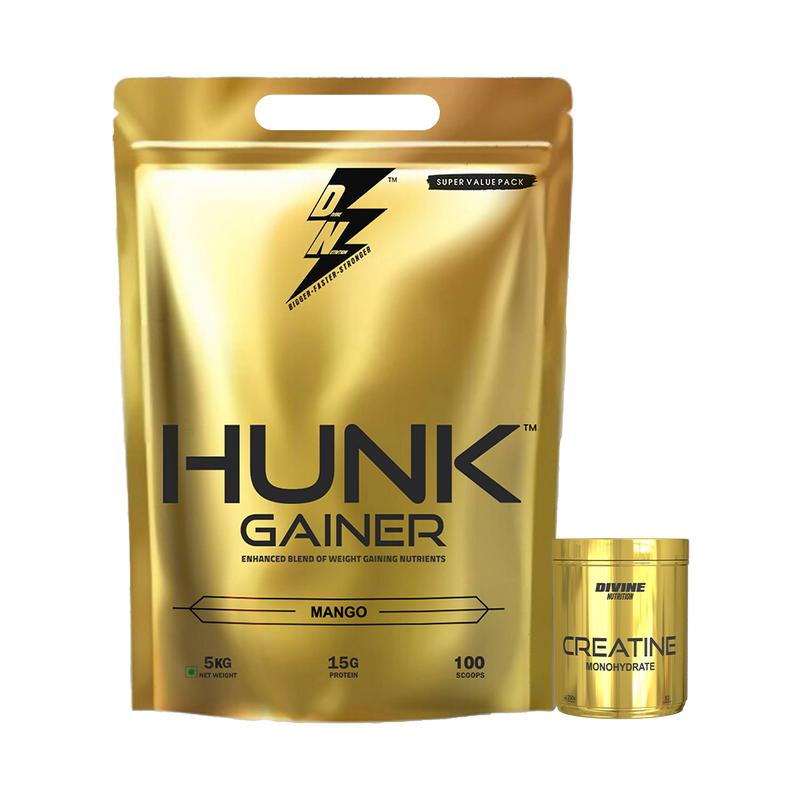HUNK GAINER 5kg +CREATINE GOLD 250gm