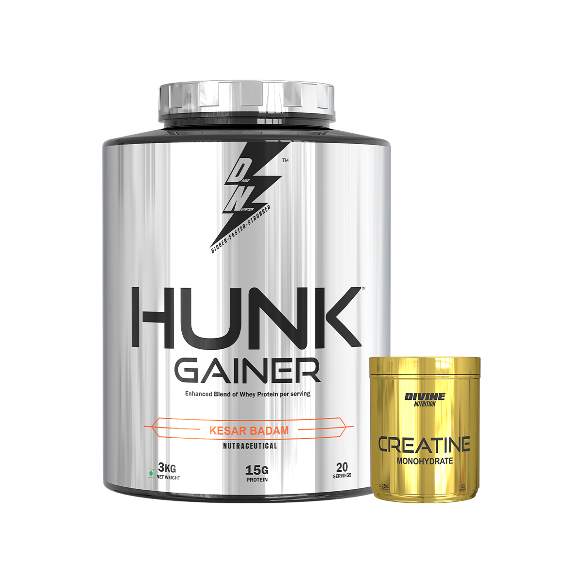 3kg Hunk Gainer + Creatine Gold 250 GM