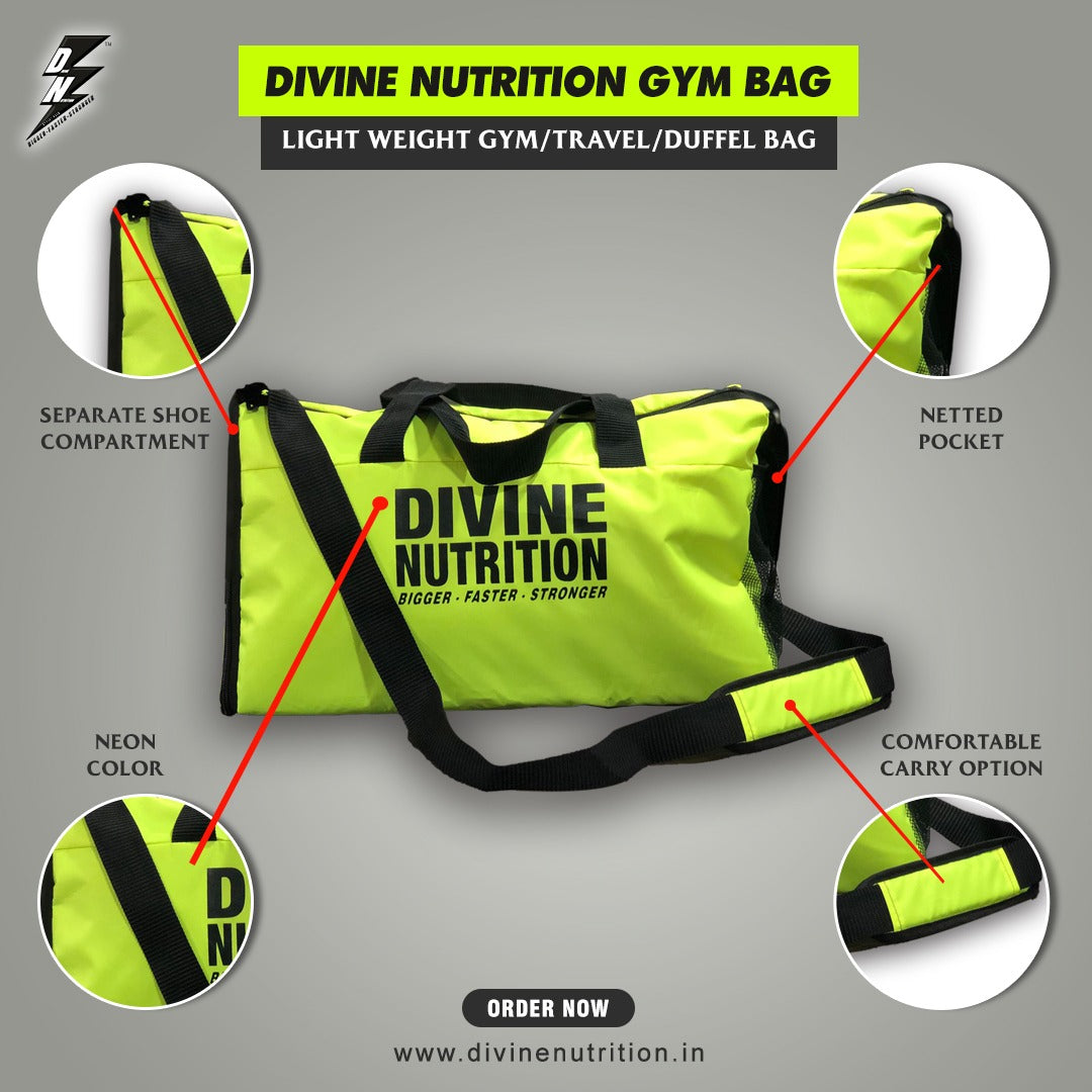 Neon green cheap gym bag